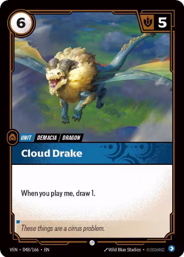 Cloud Drake (048/166), Vendetta — Riftbound card price