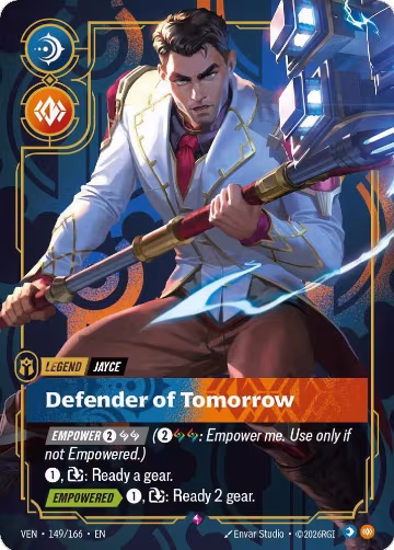 Jayce, Defender of Tomorrow (149/166), Vendetta — Riftbound card price