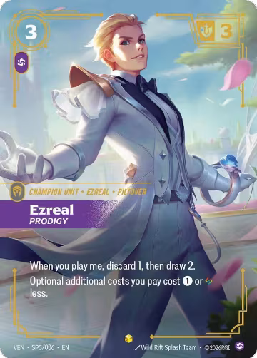Ezreal, Prodigy (SP5/006), Vendetta — Riftbound card price