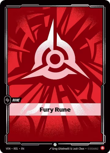 Fury Rune (R01), Vendetta — Riftbound card price
