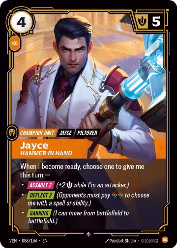 Jayce, Hammer in Hand (088/166), Vendetta — Riftbound card price