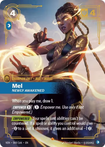 Mel, Newly Awakened (069/166), Vendetta — Riftbound card price
