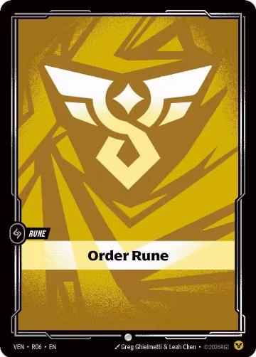 Order Rune (R06), Vendetta — Riftbound card price