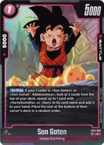 Son Goten - ST01-006 (ST01-006), Story Booster 01 — DB Fusion card price