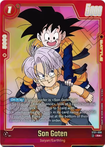 Son Goten - ST01-006 (Alternate Art) (ST01-006), Story Booster 01 — DB Fusion card price