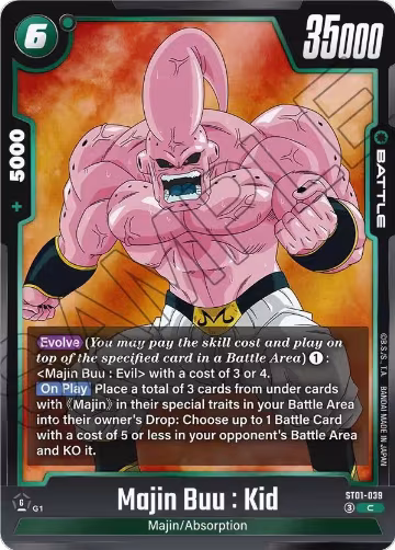 Majin Buu : Kid - ST01-039 (ST01-039), Story Booster 01 — DB Fusion card price