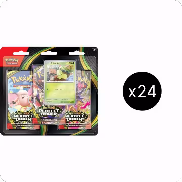 Perfect Order 3 Pack Blister Case [Chikorita], Perfect Order — Pokémon sealed product price