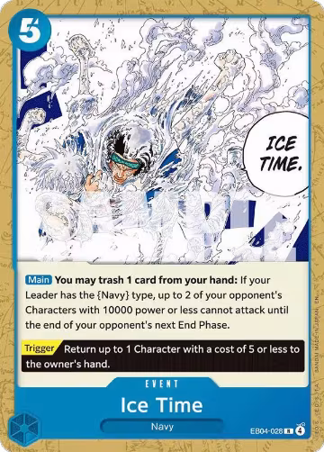 Ice Time (EB04-028), ST-33: Starter Deck 33 BLUE Kuzan — One Piece card price