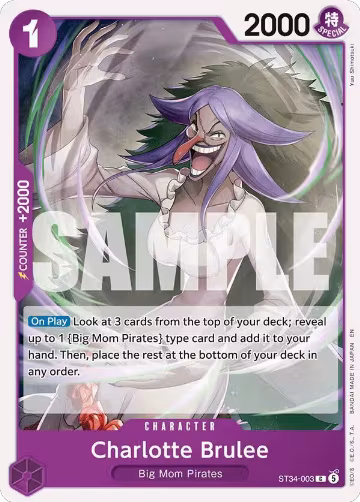 Charlotte Brulee (ST34-003), ST-34: Starter Deck 34 PURPLE Charlotte Katakuri — One Piece card price