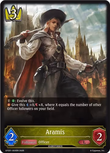 Aramis (GFE01-003EN), Gloryfinder Events — Shadowverse card price