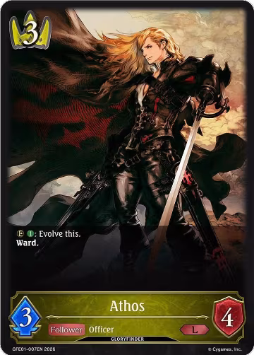 Athos (GFE01-007EN), Gloryfinder Events — Shadowverse card price