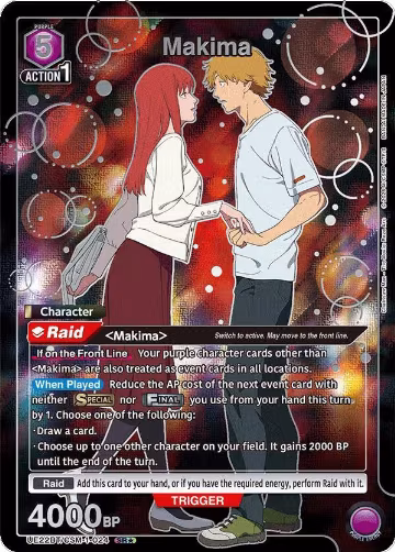 Makima (024) (SR*) (UE22BT/CSM-1-024), CHAINSAW MAN — Union Arena card price