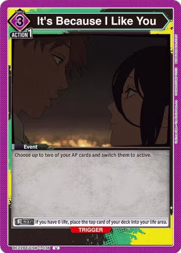 It's Because I Like You (UE22BT/CSM-1-036), CHAINSAW MAN — Union Arena card price