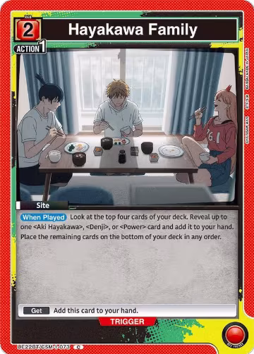 Hayakawa Family (UE22BT/CSM-1-073), CHAINSAW MAN — Union Arena card price