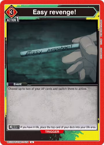 Easy Revenge! (UE22BT/CSM-1-074), CHAINSAW MAN — Union Arena card price