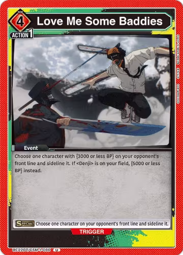 Love Me Some Baddies (UE22BT/CSM-1-080), CHAINSAW MAN — Union Arena card price