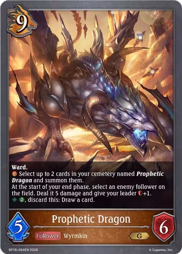 Prophetic Dragon (BP18-064EN), Neometropolis — Shadowverse card price
