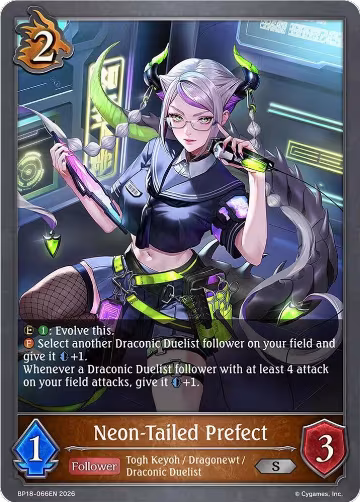 Neon-Tailed Prefect (BP18-066EN), Neometropolis — Shadowverse card price