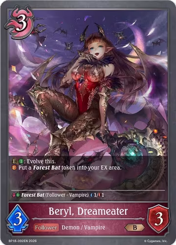 Beryl, Dreameater (BP18-092EN), Neometropolis — Shadowverse card price