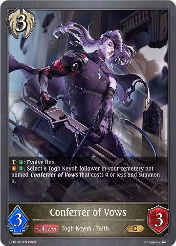Conferrer of Vows (BP18-101EN), Neometropolis — Shadowverse card price