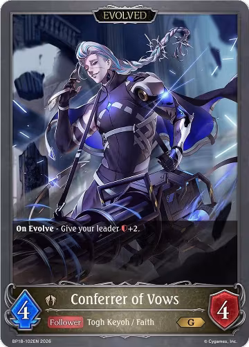 Conferrer of Vows (Evolved) (BP18-102EN), Neometropolis — Shadowverse card price