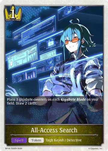 All-Access Search (BP18-T02EN), Neometropolis — Shadowverse card price