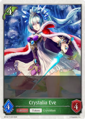 Crystalia Eve (BP18-T11EN), Neometropolis — Shadowverse card price
