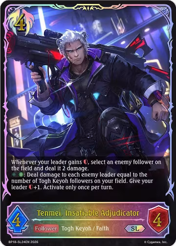 Tenmei, Insatiable Adjudicator (SL) (BP18-SL24EN), Neometropolis — Shadowverse card price