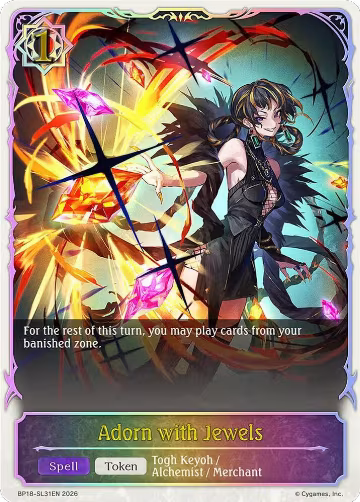 Adorn with Jewels (SL) (BP18-SL31EN), Neometropolis — Shadowverse card price
