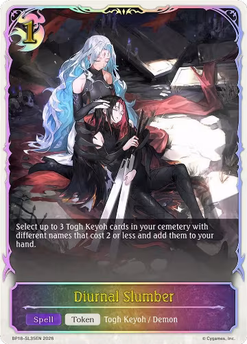 Diurnal Slumber (SL) (BP18-SL35EN), Neometropolis — Shadowverse card price