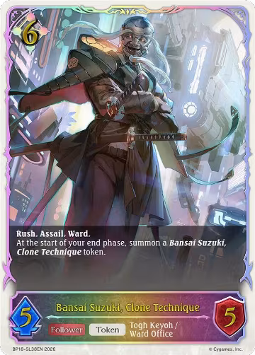 Bansai Suzuki, Clone Technique (SL) (BP18-SL38EN), Neometropolis — Shadowverse card price