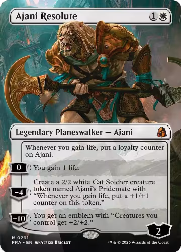 Ajani Resolute (Borderless) (291), Reality Fracture — Magic card price