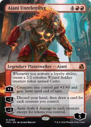 Ajani Unrelenting (Borderless) (308), Reality Fracture — Magic card price
