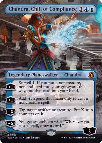 Chandra, Chill of Compliance (Borderless) (297), Reality Fracture — Magic card price