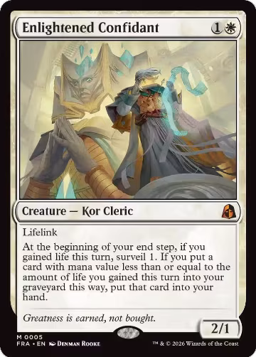 Enlightened Confidant (5), Reality Fracture — Magic card price