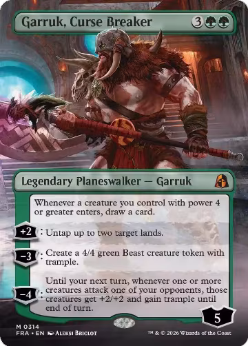 Garruk, Curse Breaker (Borderless) (314), Reality Fracture — Magic card price