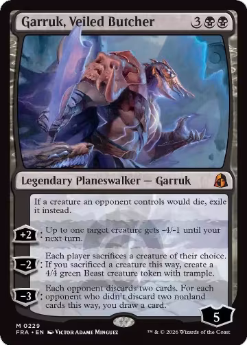 Garruk, Veiled Butcher (229), Reality Fracture — Magic card price