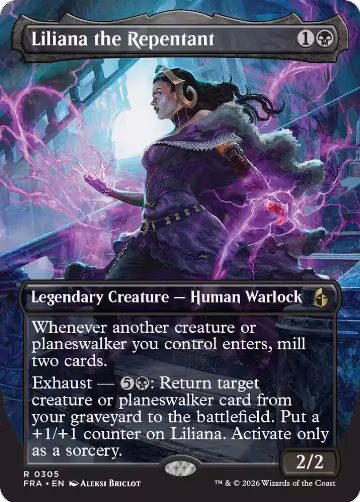 Liliana the Repentant (Borderless) (305), Reality Fracture — Magic card price