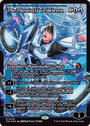 The Theorist, Jace Beleren (Showcase) (405), Reality Fracture — Magic card price