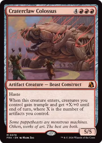 Craterclaw Colossus (78), Reality Fracture — Magic card price