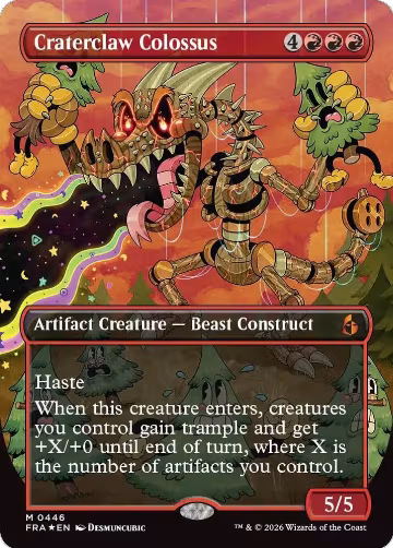 Craterclaw Colossus (Borderless) (0446) (446), Reality Fracture — Magic card price
