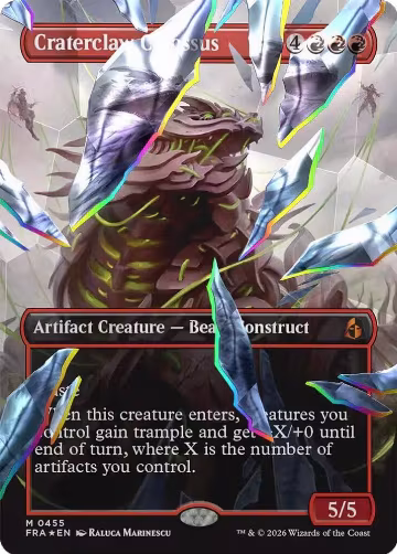 Craterclaw Colossus (Borderless) (Facet Foil) (0455) (455) — card price