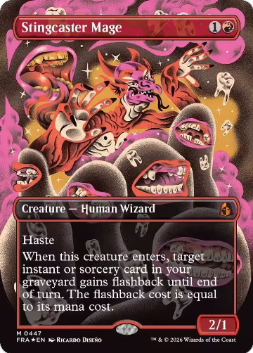 Stingcaster Mage (Borderless) (0447) (447), Reality Fracture — Magic card price