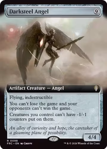 Darksteel Angel (Extended Art) (98), Commander: Reality Fracture — Magic card price