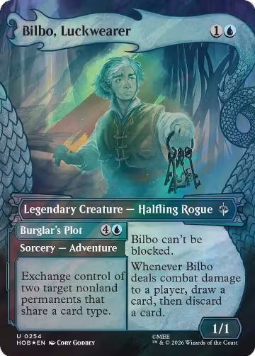 Bilbo, Luckwearer (Showcase) (Surge Foil) (254), The Hobbit — Magic card price