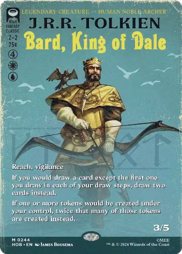 Bard, King of Dale (Borderless) (244), The Hobbit — Magic card price