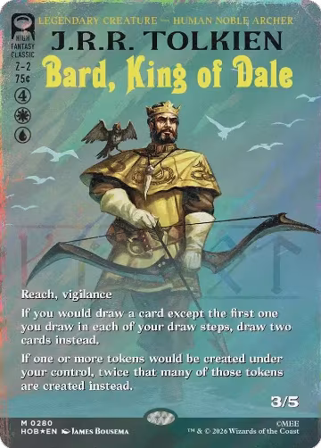 Bard, King of Dale (Borderless) (Surge Foil) (280), The Hobbit — Magic card price
