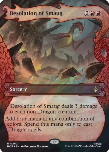Desolation of Smaug (Showcase) (Surge Foil) (262), The Hobbit — Magic card price