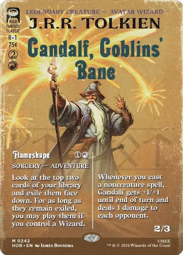 Gandalf, Goblins' Bane (Borderless) (242), The Hobbit — Magic card price
