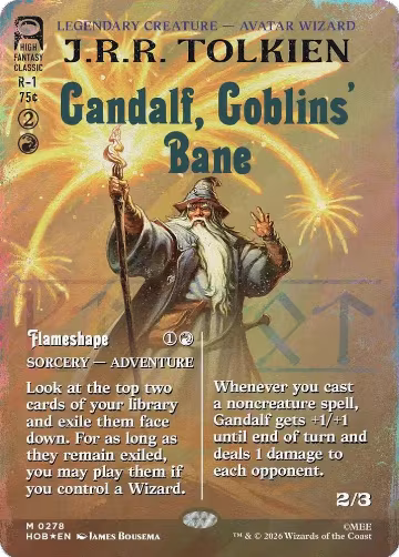 Gandalf, Goblins' Bane (Borderless) (Surge Foil) (278) — card price